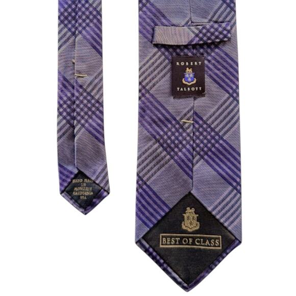 Robert Talbott Purple/Gray Tie - Picture 5 of 7